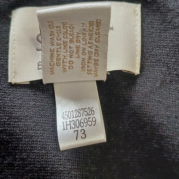 Chico's Jackie Sheath Dress Size 1.5 US M/10 Black SO SLIMMING Tummy Panel Zip - Picture 8 of 9